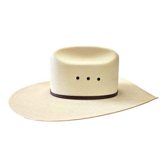 NWOT Stetson Maddock 10X Cowboy Straw Hat in Natural Cream Color (Size: 7) - Picture 6 of 12